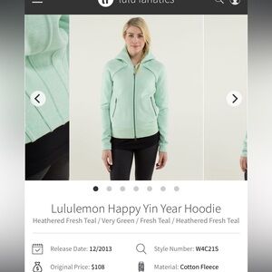 Lululemon Athletica Happy Yin Year Hoodie